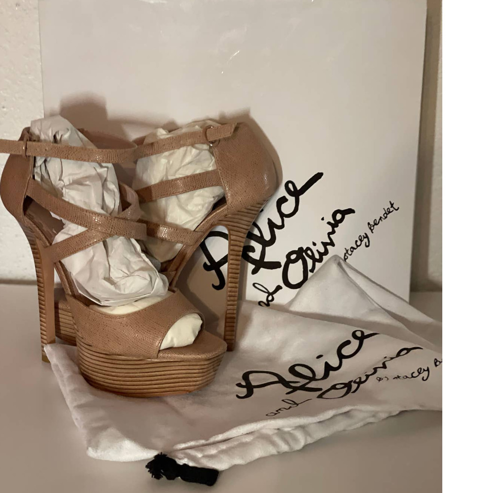 Alice +‎ Olivia nude strappy heels  Laila 37.5